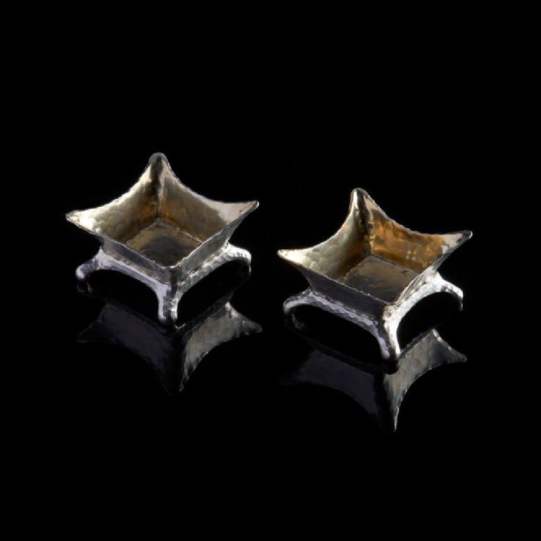 Pair of 19th C Tiffany & Co. silver salts (1 of 3)