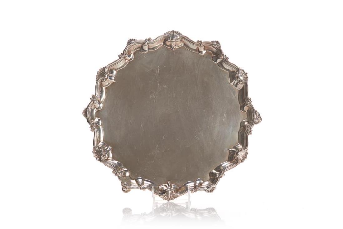 George III English silver salver (1 of 6)