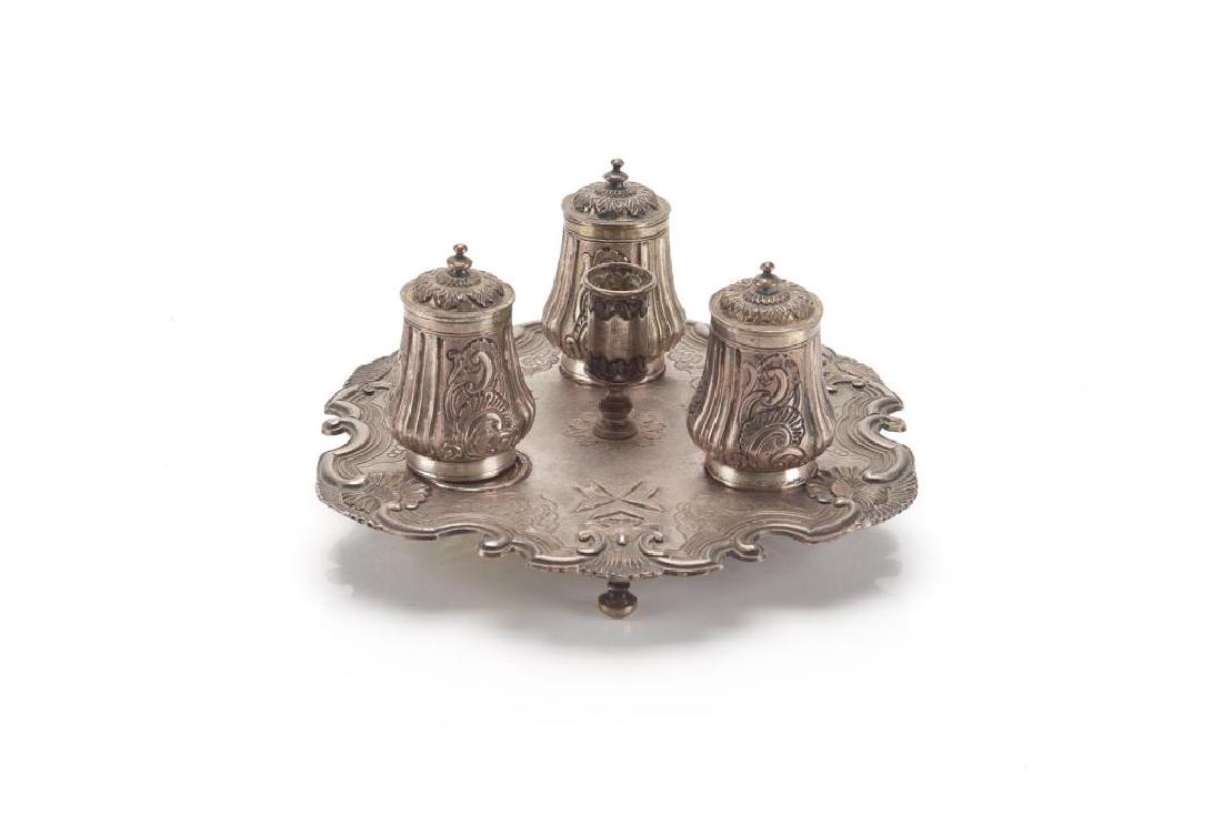 Continental silver inkstand (1 of 15)