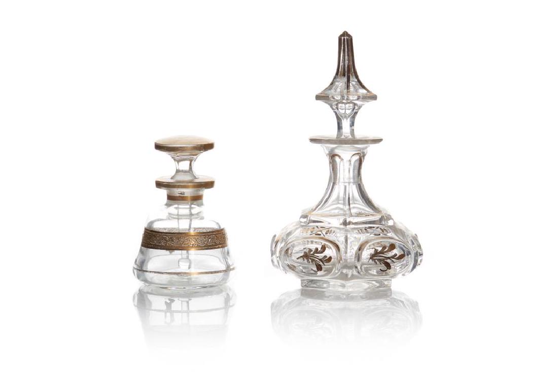 Two Bohemian glass scent bottles (1 of 5)