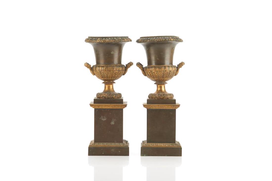 Pair of bronze urn garnitures (1 of 8)