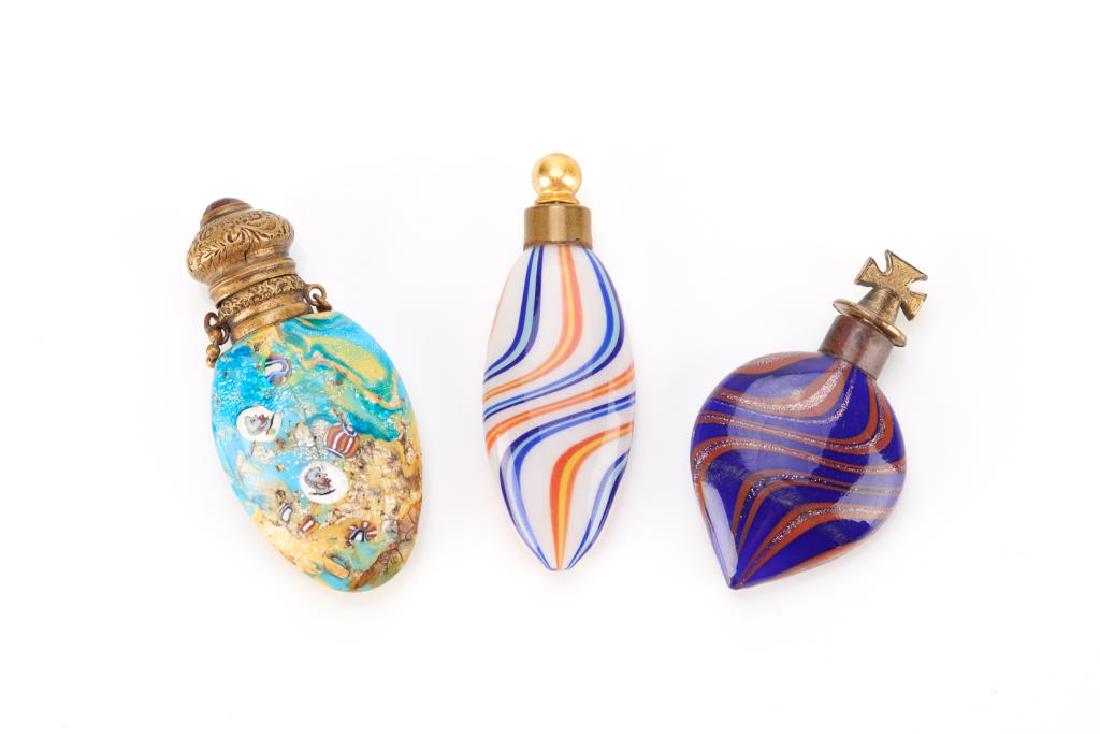 Three Italian glass scent bottles (1 of 8)