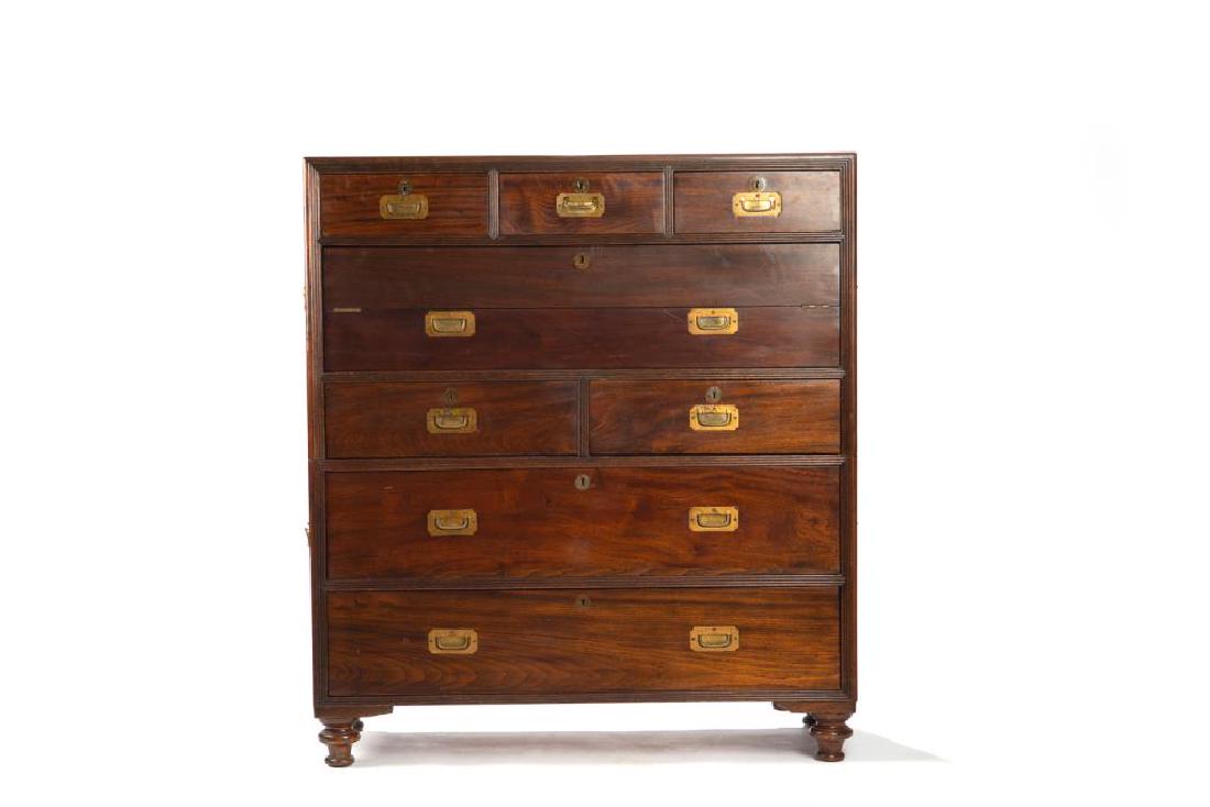 19th C. campaign chest (1 of 2)