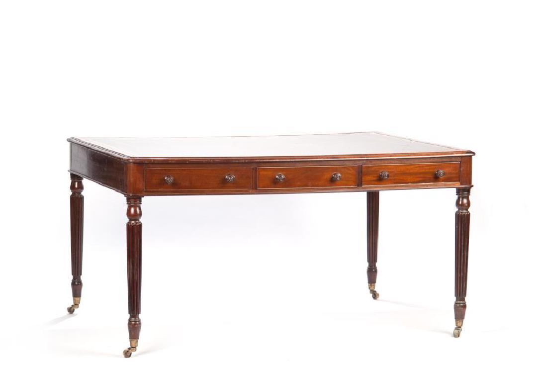 Victorian mahogany partners desk (1 of 1)