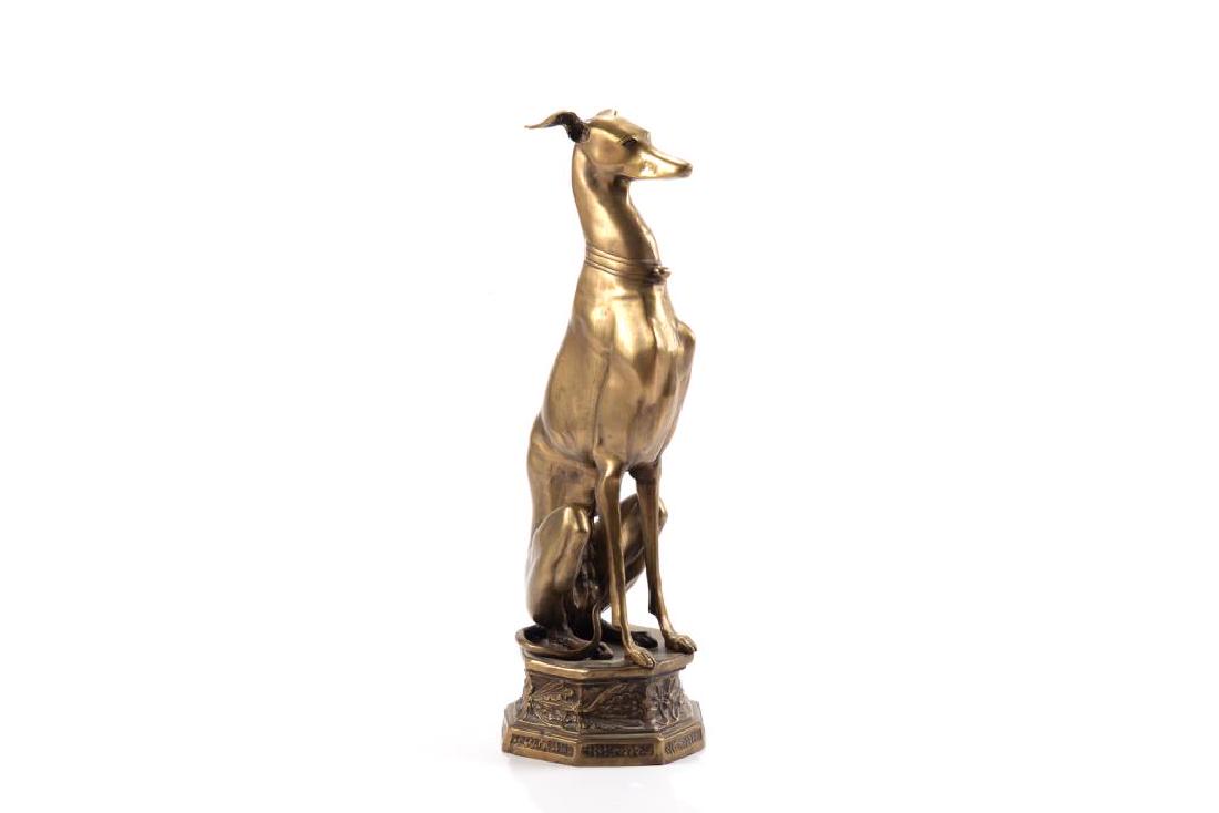 Decorative brass greyhound dog (1 of 1)