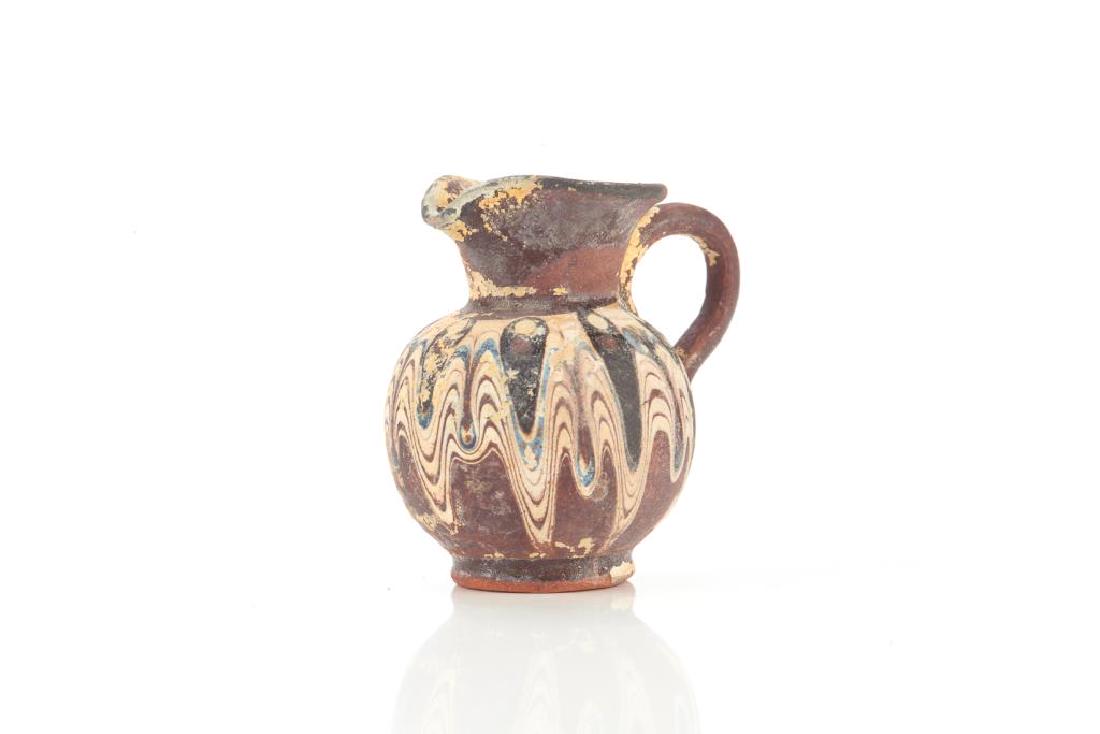 Ancient terracotta pottery miniature jug (1 of 4)