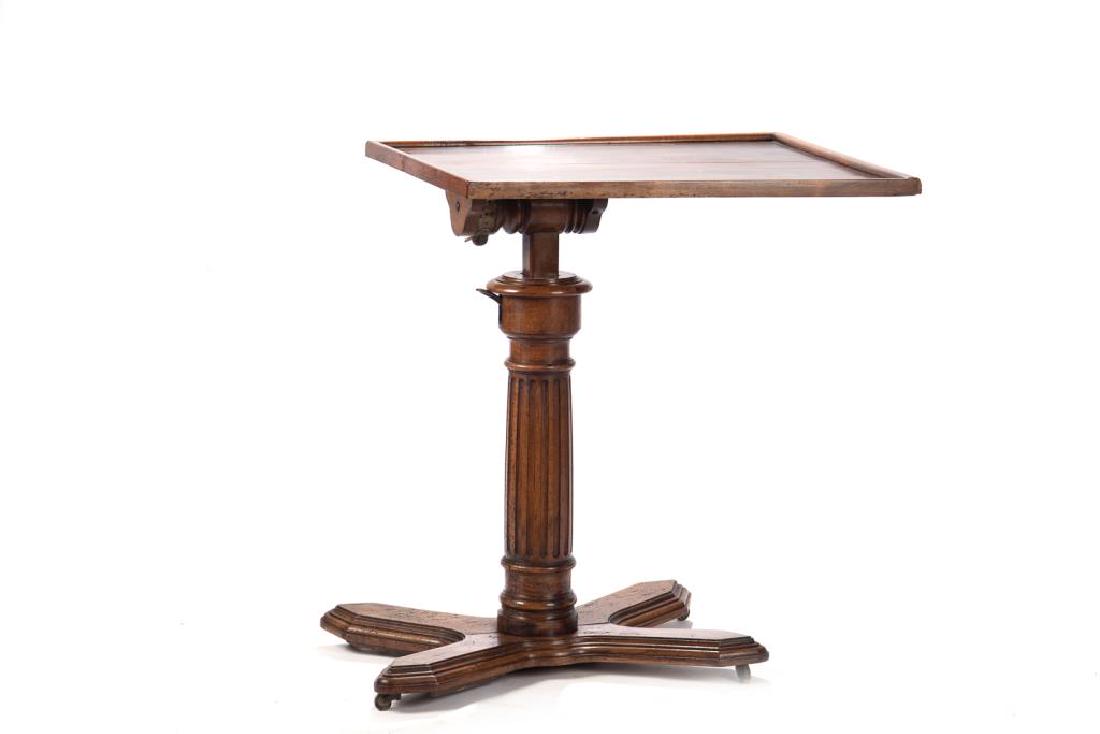 Italian carved walnut map table (1 of 1)