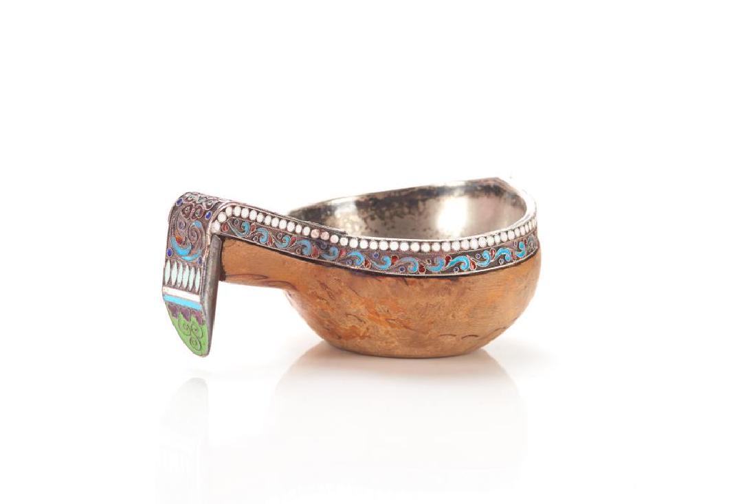 Russian silver & enamel Kovsh (1 of 5)