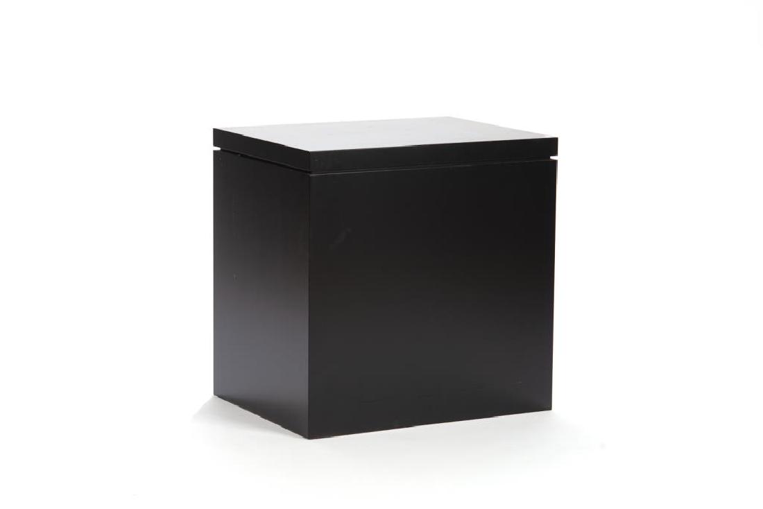 Square black pedestal