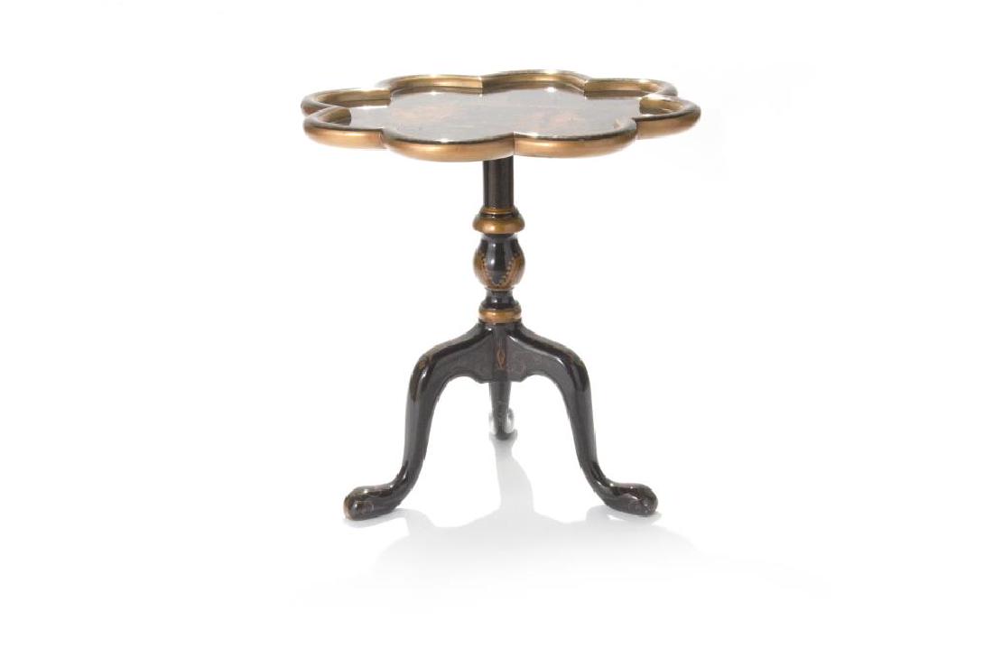 Black Chinoiserie tea table: .