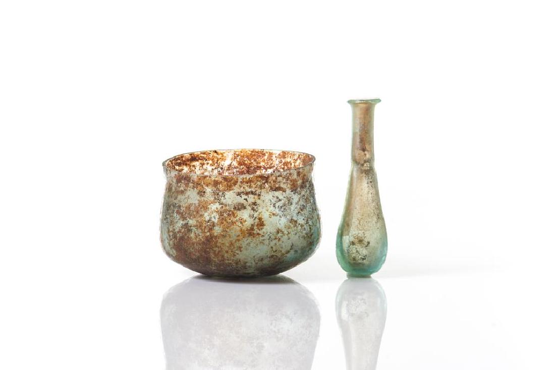 Two ancient glass vessels (1 of 12)