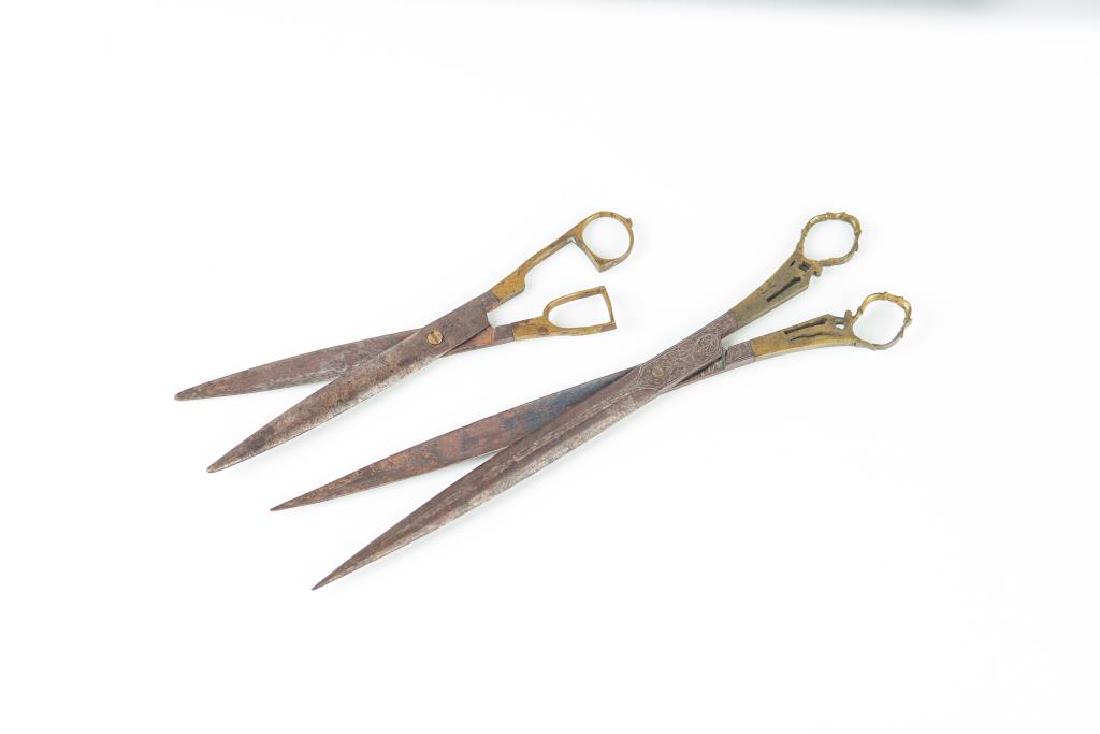 Two antique Turkish calligraphy scissors (1 of 5)