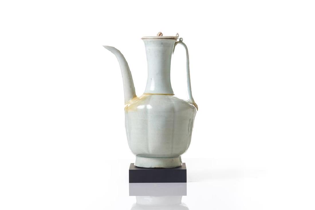 Chinese Qingbai glazed porcelain lobed ewer (1 of 5)