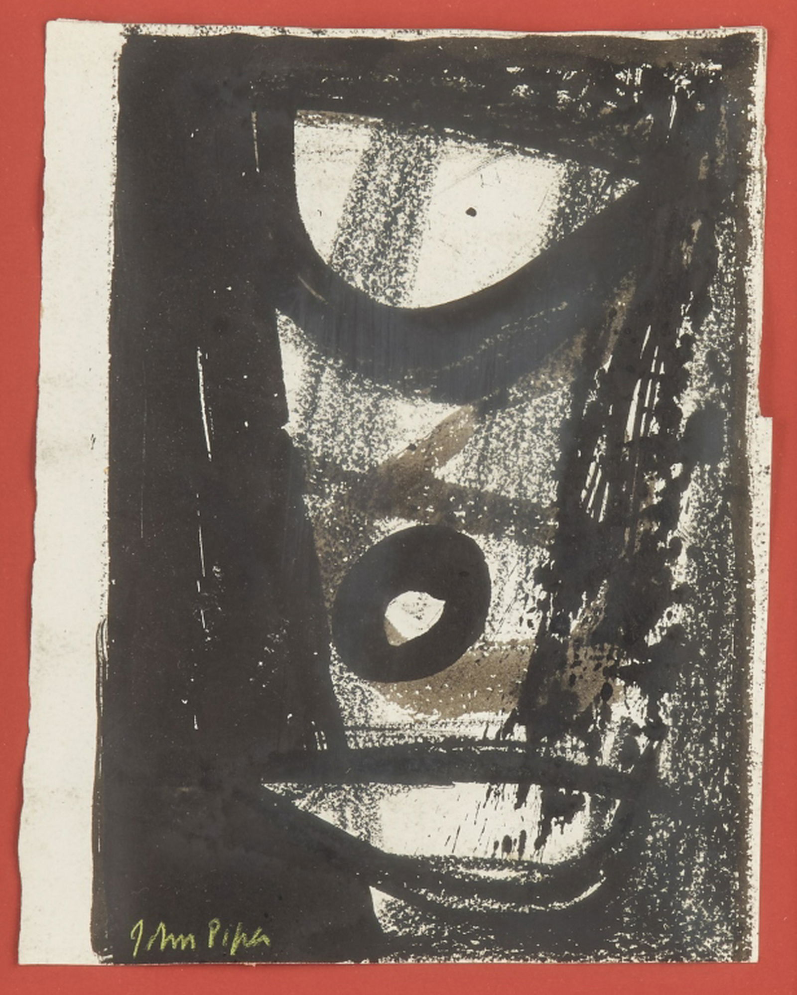 JOHN PIPER (British, 1903-1992): The Beach Gouache and Indian ink Signed lower left Size: 8.75 x 6.75 in. (sheet)