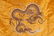 CHINESE YELLOW GROUND DRAGON SILK TEXTILE PANEL