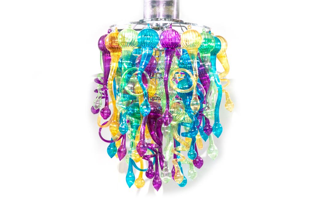 MULTI COLOURED MURANO GLASS HANGING FIXTURE Oct 16, 2019 A.H