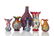 ASSORTED LOT OF MURANO GLASS VASES