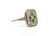 ART DECO DIAMOND & EMERALD RING