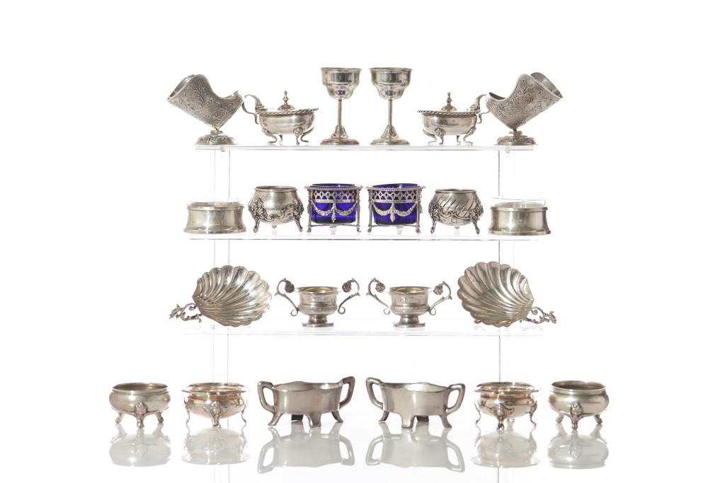 QUANTITY OF CONTINENTAL SALTS & SPOONS (1 of 9)