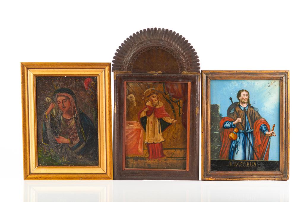 THREE ICONS ON VARIOUS MATERIALS (1 of 7)