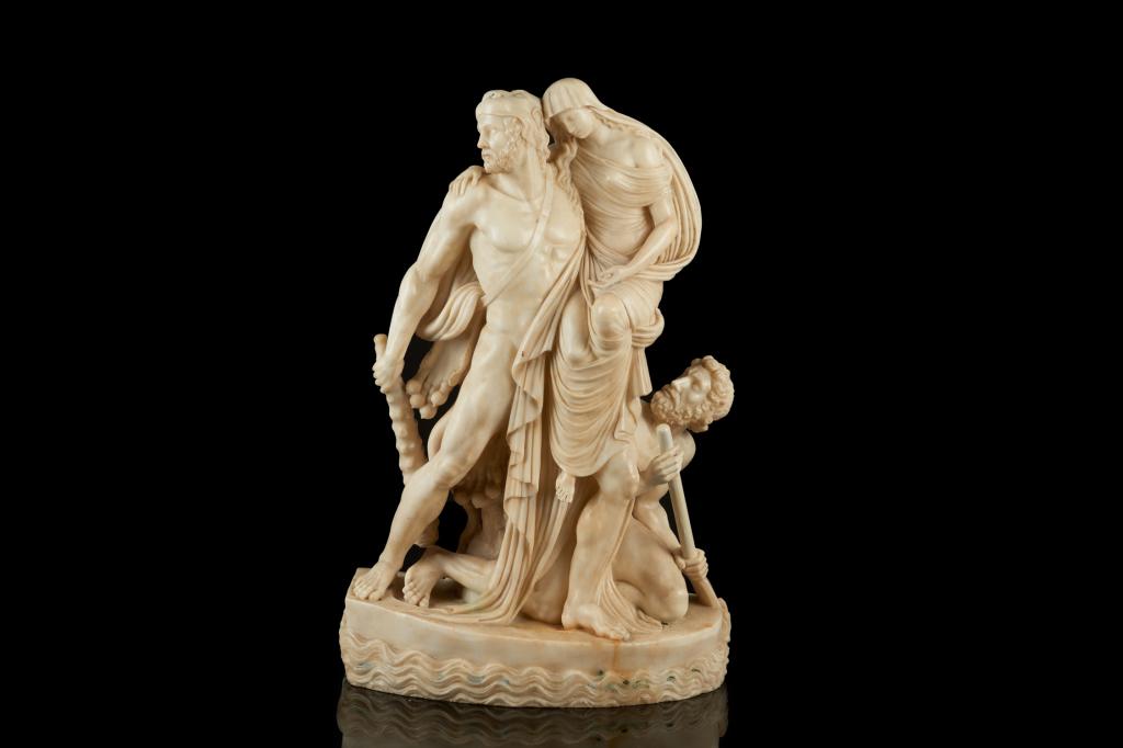 ITALIAN MARBLE SCULPTURE OF CLASSICAL FIGURES (1 of 9)