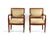 PAIR OF 19TH C CONTINENTAL CARVED ARM CHAIRS