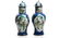PAIR OF POWDER BLUE GROUND FAMILLE VERTE VASES - 2