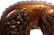 PAIR OF CHINESE GILT & LACQUERED WOOD LIONS - 6