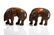 PAIR OF CHINESE GILT & LACQUERED WOOD LIONS - 9
