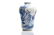 CHINESE COPPER RED, BLUE & WHITE PORCELAIN VASE