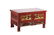 GILT RED LACQUER CARVED WOOD CABINET - 2