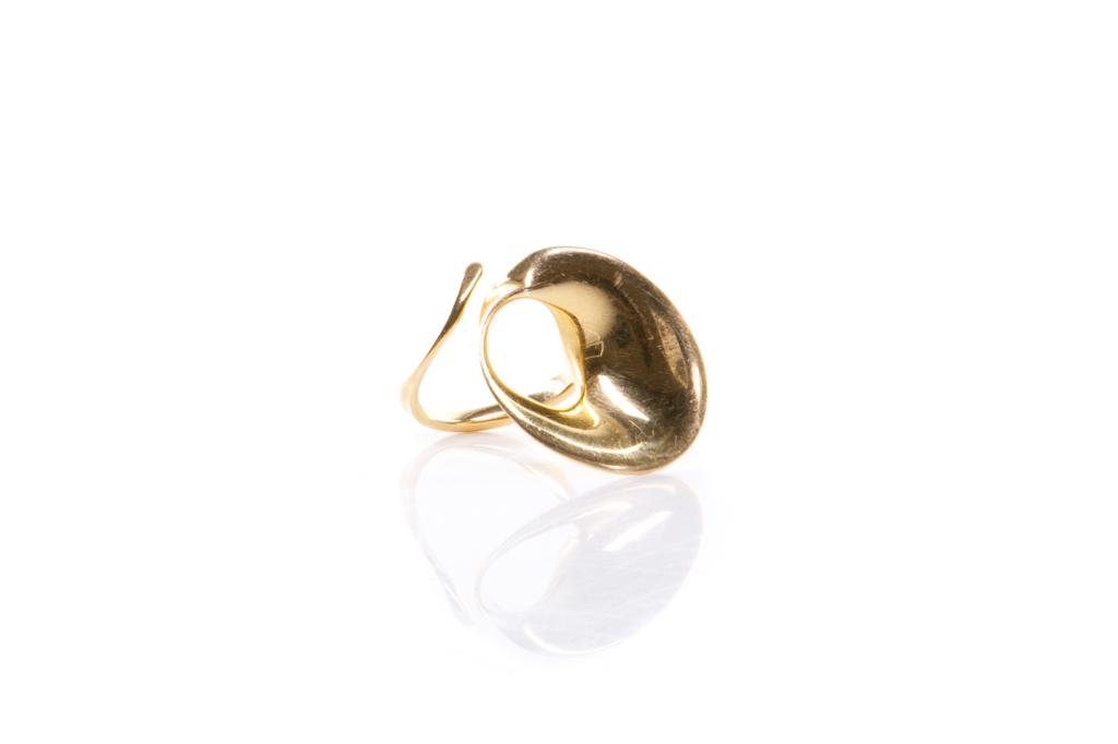 GEORG JENSEN MODERNIST DESIGN GOLD RING, 12g (1 of 2)