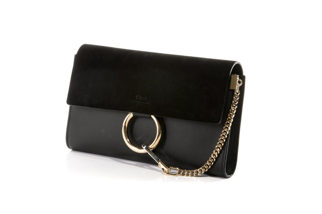 CHLOE BLACK FAYE CROSSBODY BAG (1 of 4)