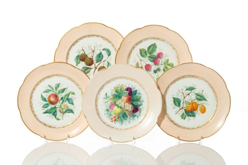 FIVE RUSSIAN KORNILOVS BROTHERS PORCELAIN PLATES (1 of 5)