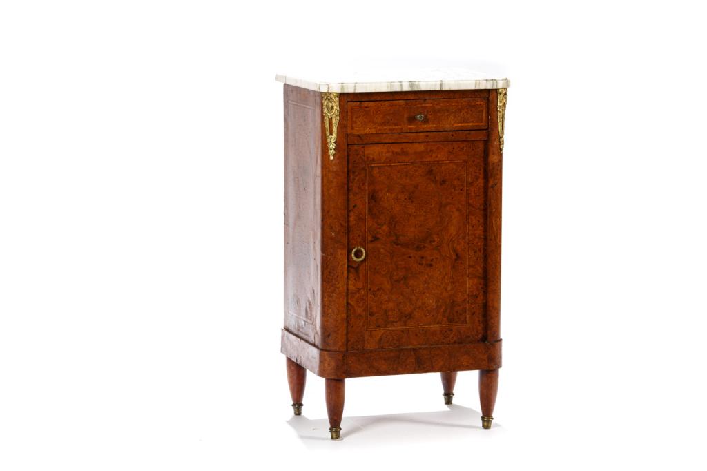 19TH C FRENCH MARBLE TOP COMMODE (1 of 3)