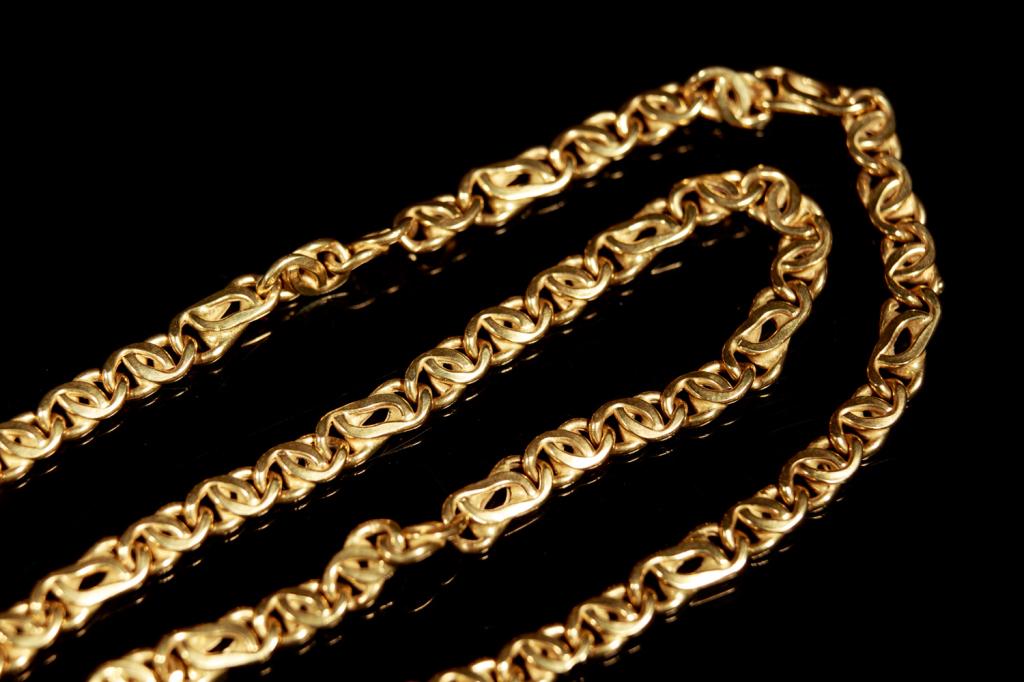 18K YELLOW GOLD LINK CHAIN, 28g (1 of 4)