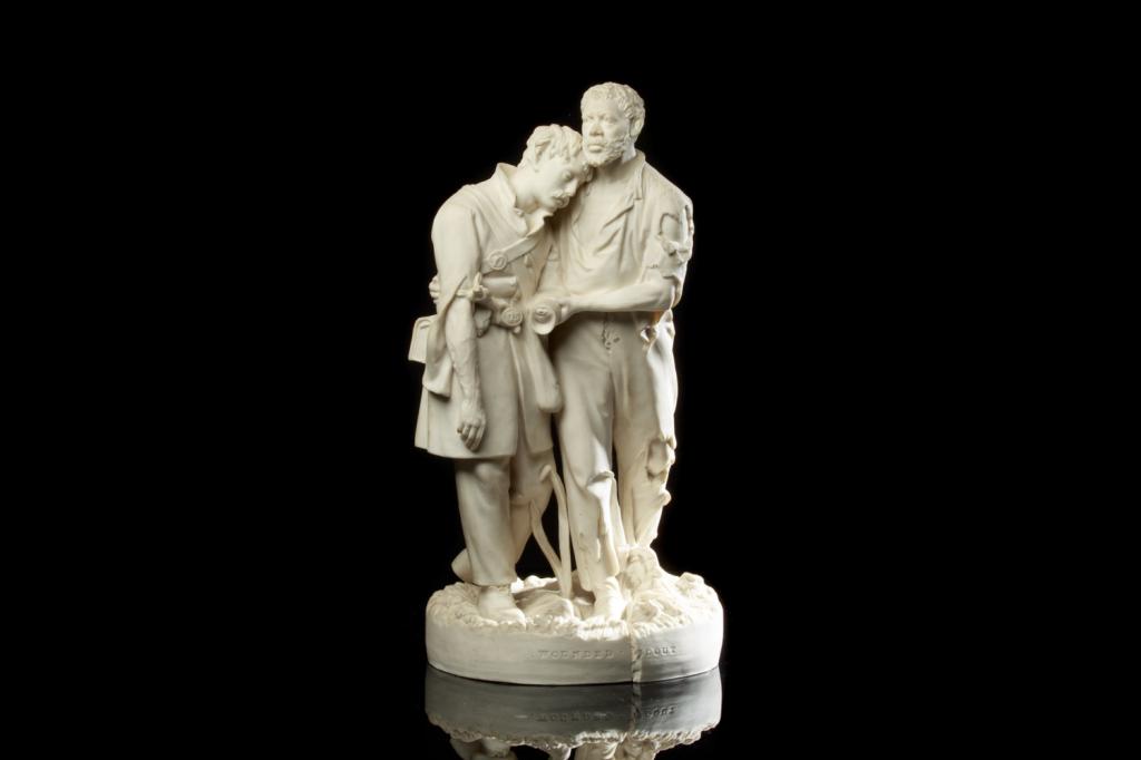 PARIAN CIVIL WAR "WOUNDED SOLDIER" SCULPTURE (1 of 2)