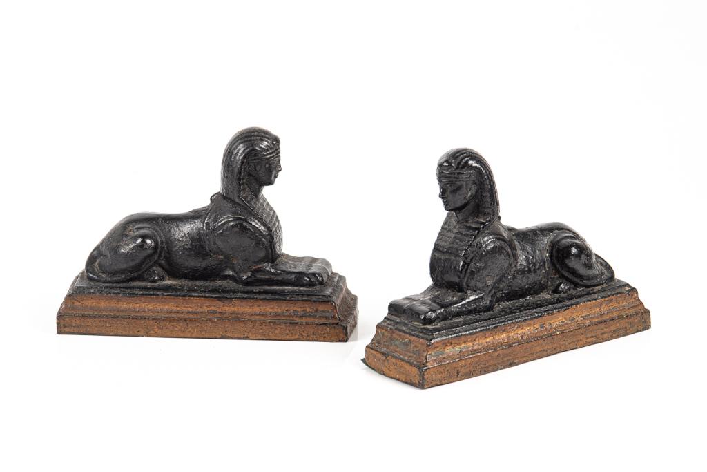 PAIR OF DECORATIVE EGYPTIAN REVIVAL BOOKENDS (1 of 5)