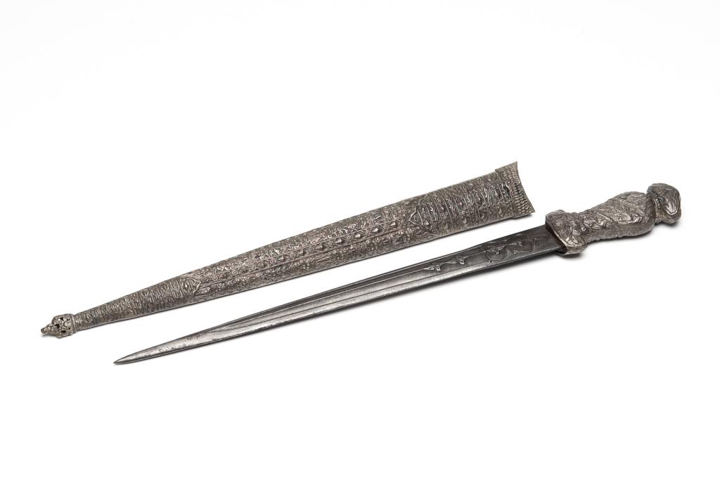 18-19TH C OTTOMAN TURKISH DAGGER HANCER (KHANJAR) (1 of 7)