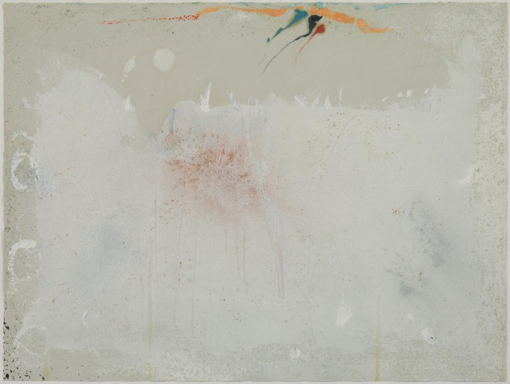 STANLEY BOXER (American, 1926-2000): Ontario Quay from the St. Clarens Suite (1990) Monotype on BFK Rives grey paper Size: 29 x 39 in. Provenance: Private Collection, Toronto; acquired by the above from Gallery One, Toronto