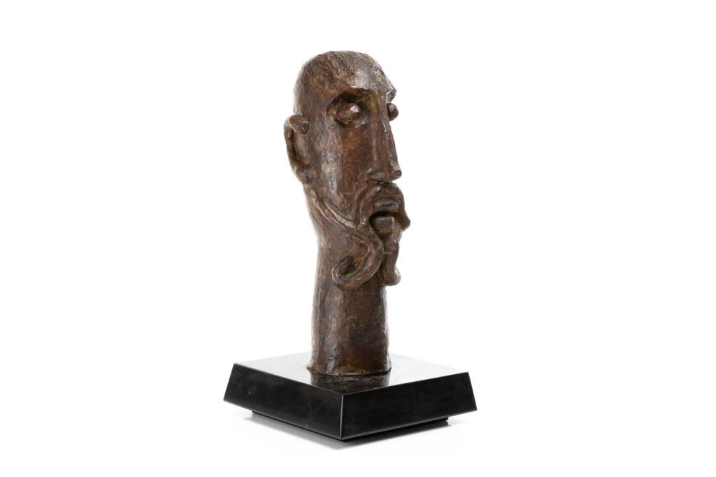 ANDRÉ DERAIN (French, 1880-1954): Le Vieux Gaulois [Cailler, 13] Bronze with brown patina Inscribed and numbered Atelier André Derain 6/11 H: 15.5 in. Note: From an edition of 15, numbered 1/11 to 11/11 and four more numbered 0, 00",