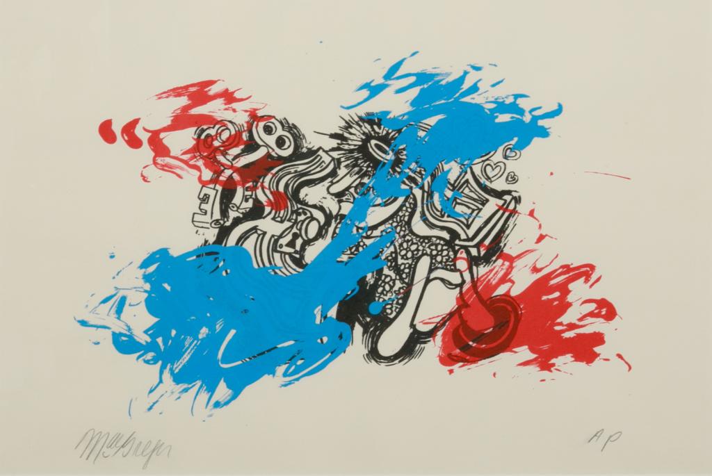 JOHN MACGREGOR (Canadian, 1944-2019): Untitled Colour lithograph Signed and inscribed AP in pencil Size: 12.25 x 18.75 in. (sheet sight)