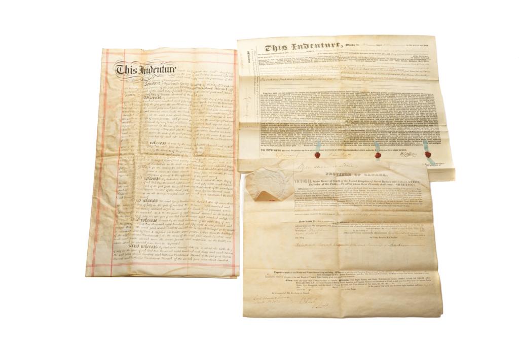 [INDENTURE] A lot of 3 sold together (1 of 1)