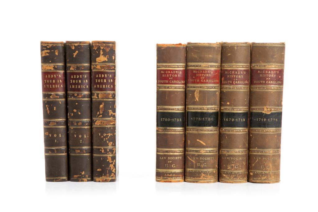 [AMERICANA] A group of 2 works in 7 Volumes: [AMERICANA]. A group of 2 works in 7 volumes. Including: ABDY, E.S. Journal of a Residence and Tour in theUnited States of North America from 1833 to October 1834. In 3 Volumes. First Edition. London: