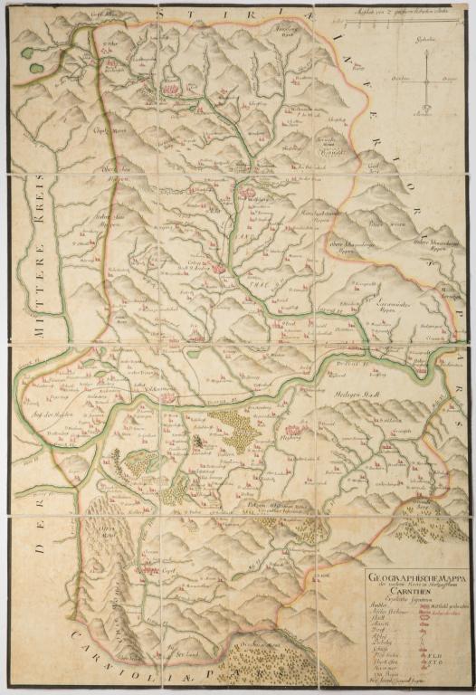 [AUSTRIA]. Manuscript Map. 18th Century (1 of 1)