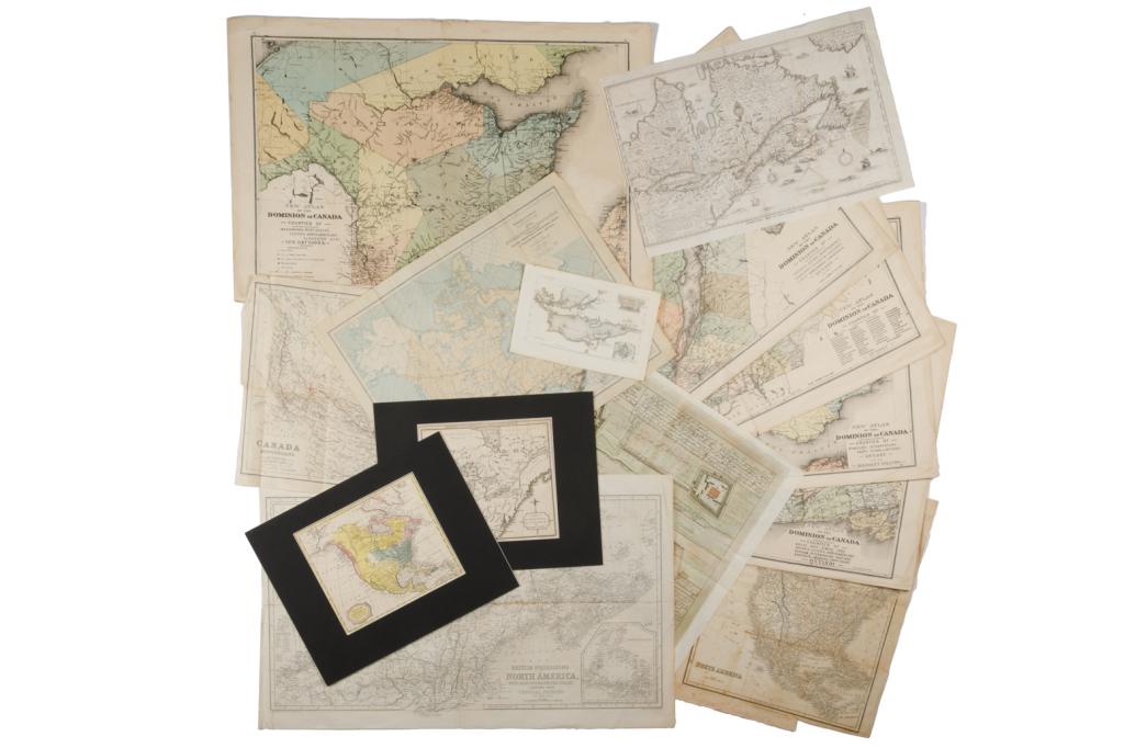 [CANADA WEST & EAST] Lot of 14 maps sold together (1 of 1)