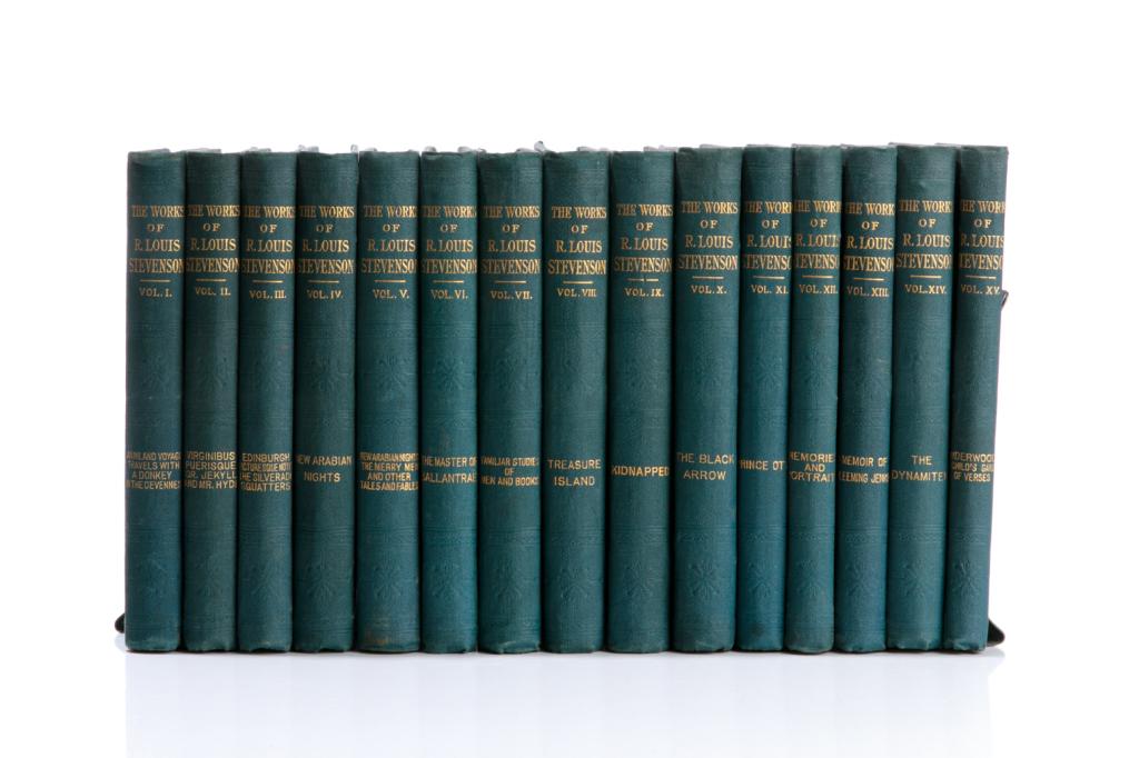 [BINDINGS] Stevenson, R. L. Set of 15 volumes (1 of 2)