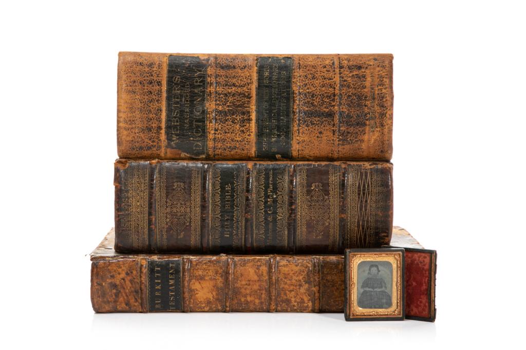 [BIBLE AND AMBROTYPE]. 3 books and a photograph (1 of 2)