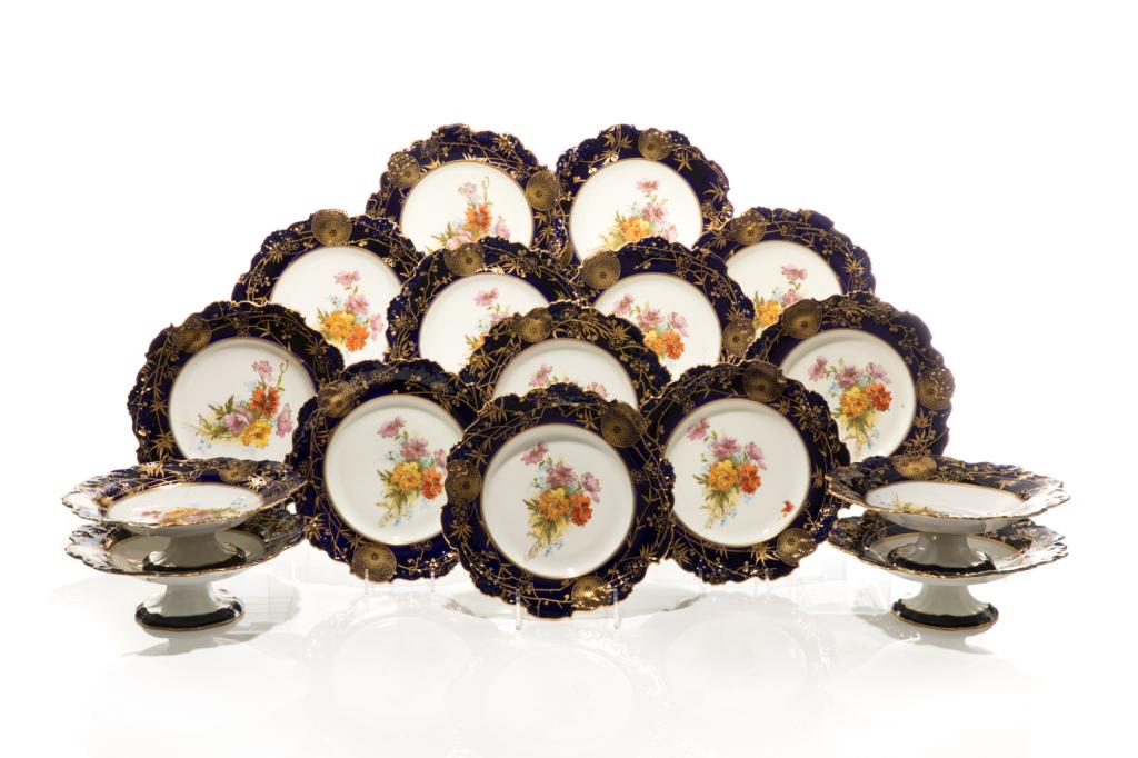 16 PC DOULTON BURSLEM PORCELAIN DESSERT SERVICE (1 of 4)