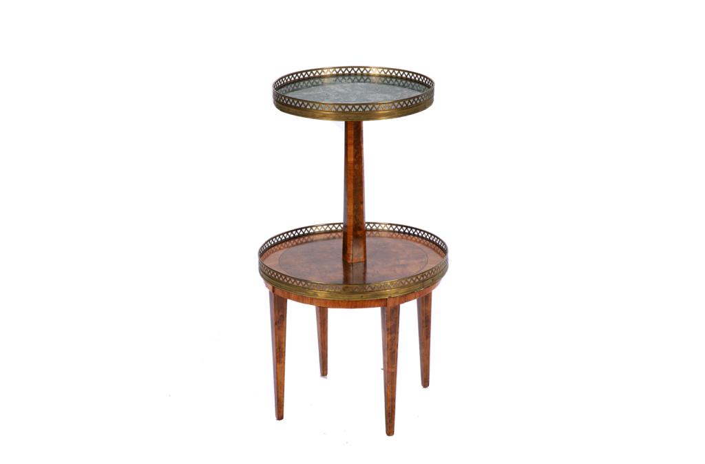 FRENCH TWO TIERED DRINKS SIDE TABLE (1 of 4)